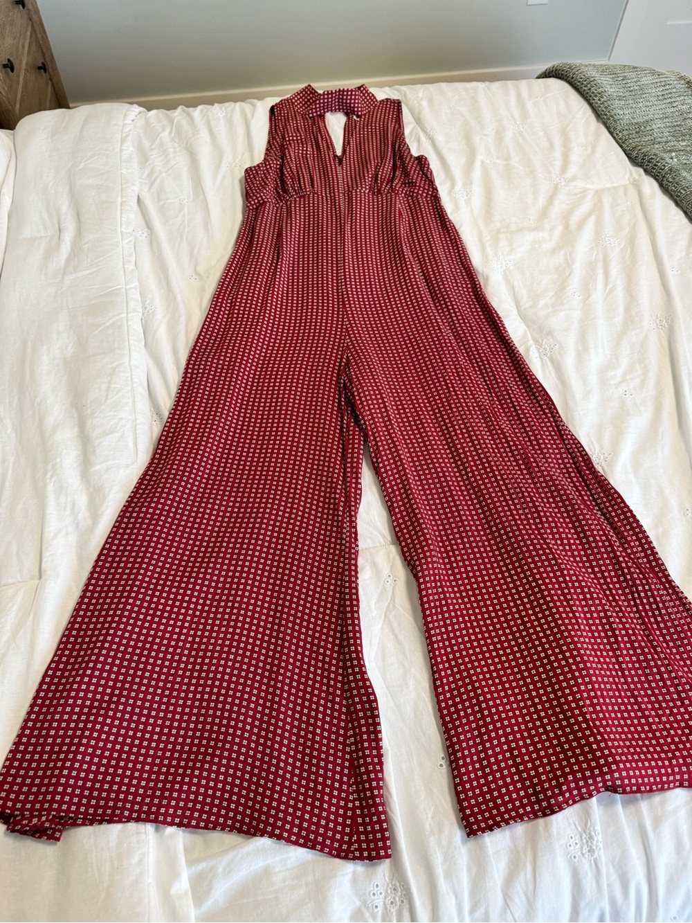 Maeve by Anthropologie Printed Wide-Leg Jumpsuit